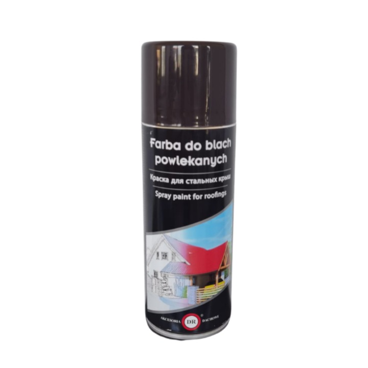 Javító spray, Dr, fém cserép, 400 ml, matt, sötétbarna