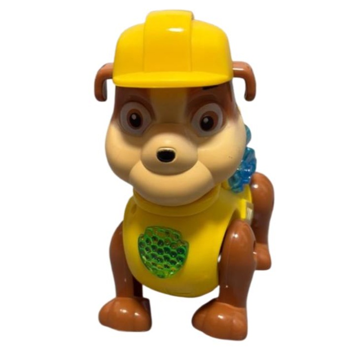 Figurină Paw Patrol, cățeluș interactiv muzical, galben, 15x12cm