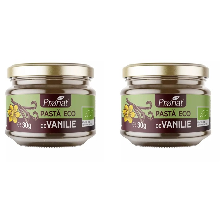 Pasta bio de vanilie 2x30g Pronat