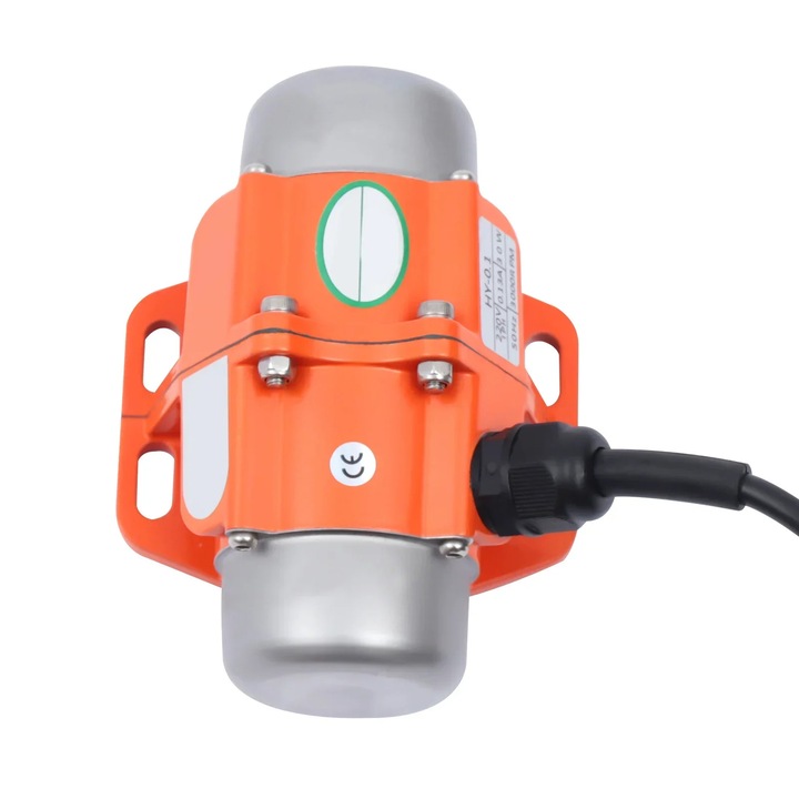 Egyfázisú vibrációs motor 30 W, 3000 ford./perc, narancssárga, IP65, fémfeldolgozáshoz