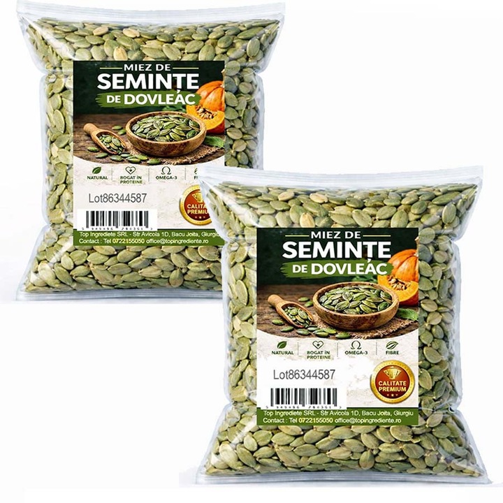 Set Seminte Dovleac, Top, 2kg, textura crocanta, gust de nuci