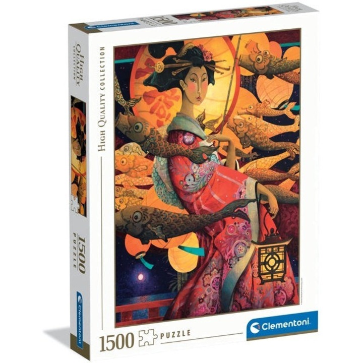 Пъзел 1500 части Clementoni - David Galchutt: Koinobori Dance (Clementoni-31753)