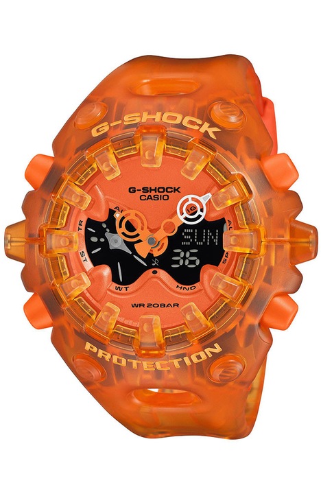 Férfi órák G-SHOCK GA-V01, Y2K design, LCD, narancssárga, szett
