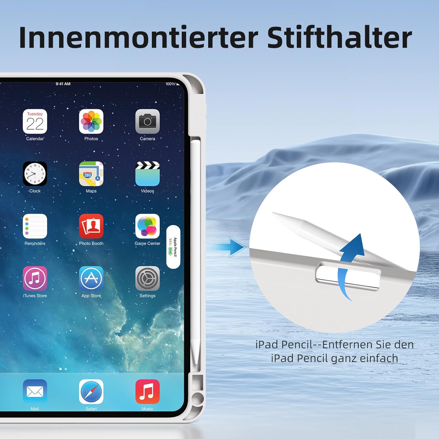 Husa GKABXY Compatibila cu iPad Pro 13 inch 2024, Gri