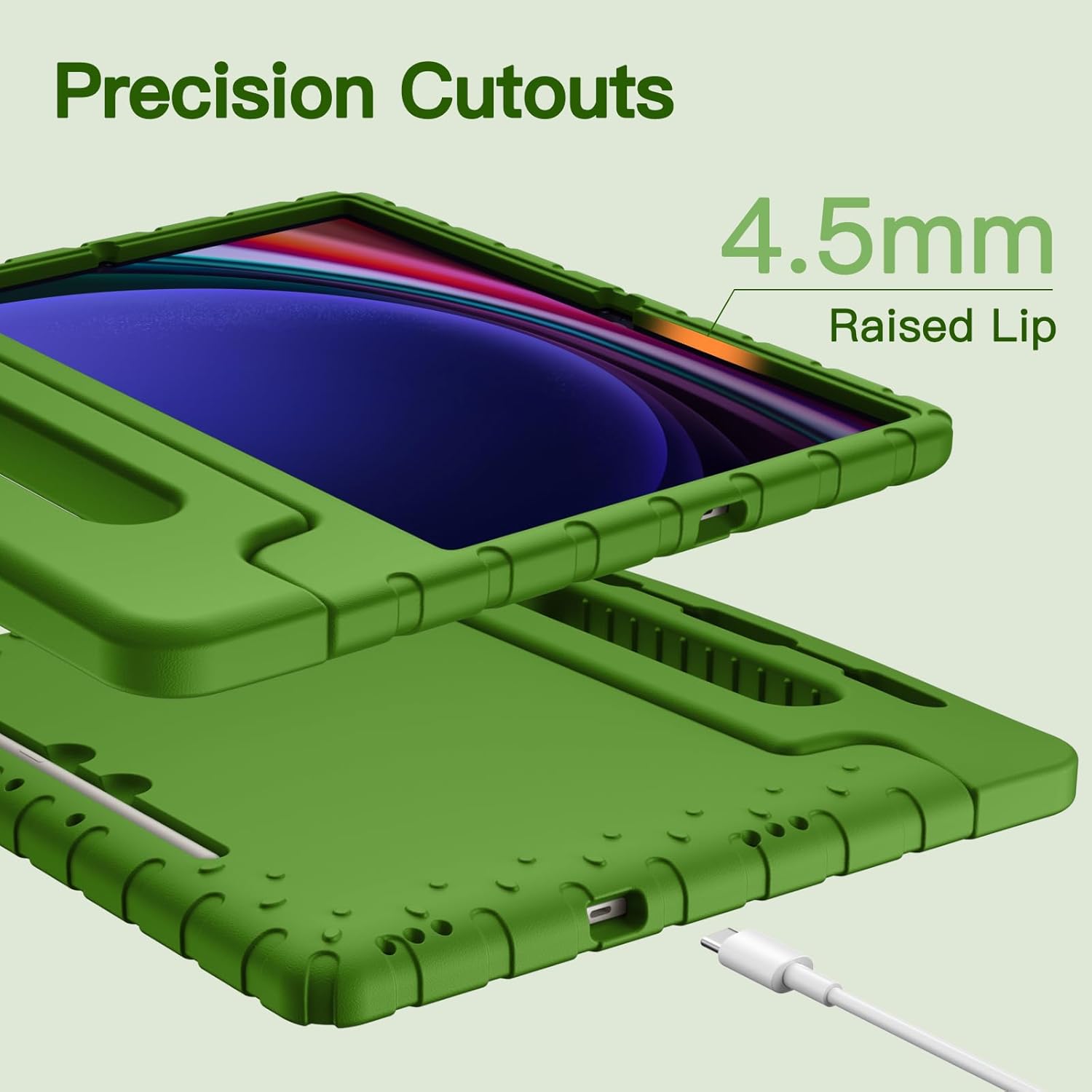 Husa Compatibila cu Samsung Galaxy Tab S10 Plus JETech Verde