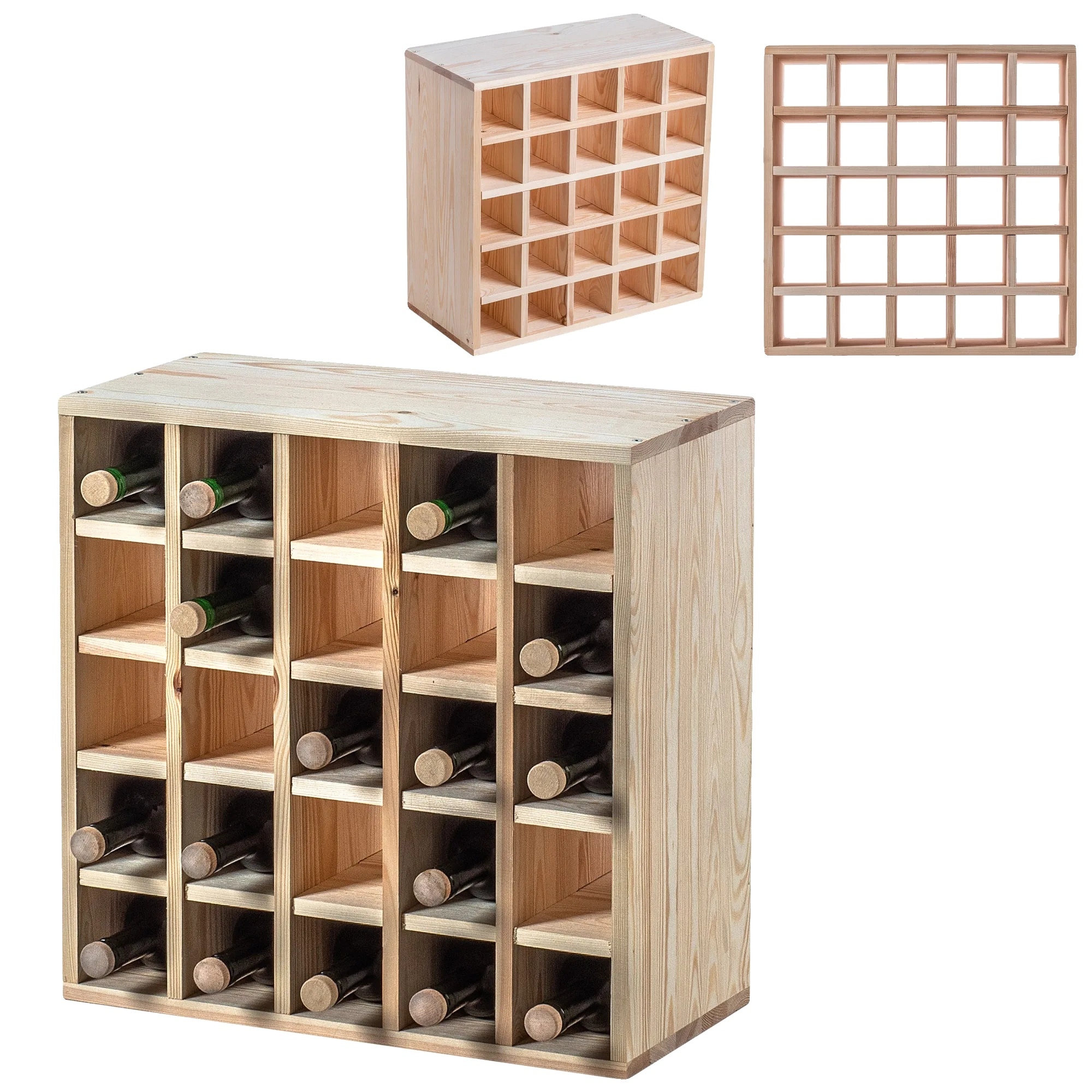 Suport bauturi din lemn, design multifunctional, 80x40x30cm, capacitate ...