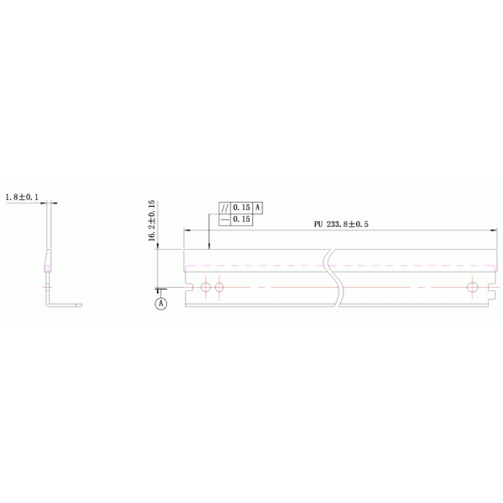 Lamela stergere Compatibil Perfect, HP, HPC P1505 WB DC Select (KRK-LP163)