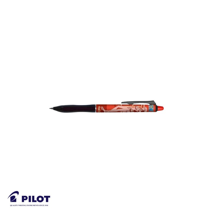Roller Pilot Frixion Plus 0.7 mm rosu, editie limitata One Piece, cu mecanism si cerneala termosensibila