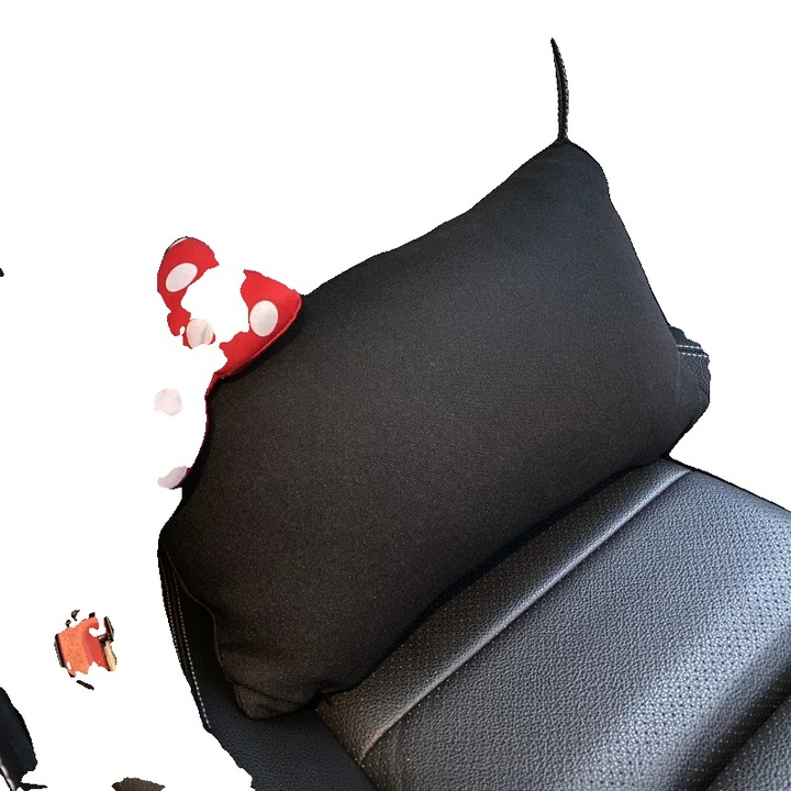 Autós tartó, derékpárna, rajzfilm design, 31x36cm, többszínű