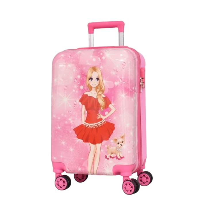 Troler pentru copii PERFECT++LINE 31800-620 20" Fete, ABS/PC, 56/34/25 cm, Roz