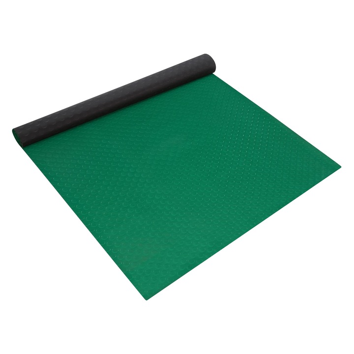 Bejárati szőnyeg, zöld, PVC, 100x20cm, vízálló, csúszásmentes