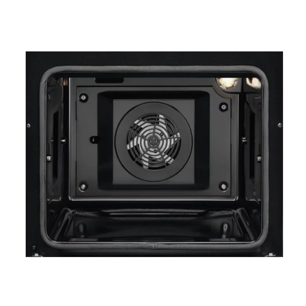 Aragaz electric AEG CCB6446CBM, Plita vitroceramica 4 zone, Cuptor electric, AirFry, SurroundCook, AquaClean, 60 cm, 73 l, Clasa A, Argintiu