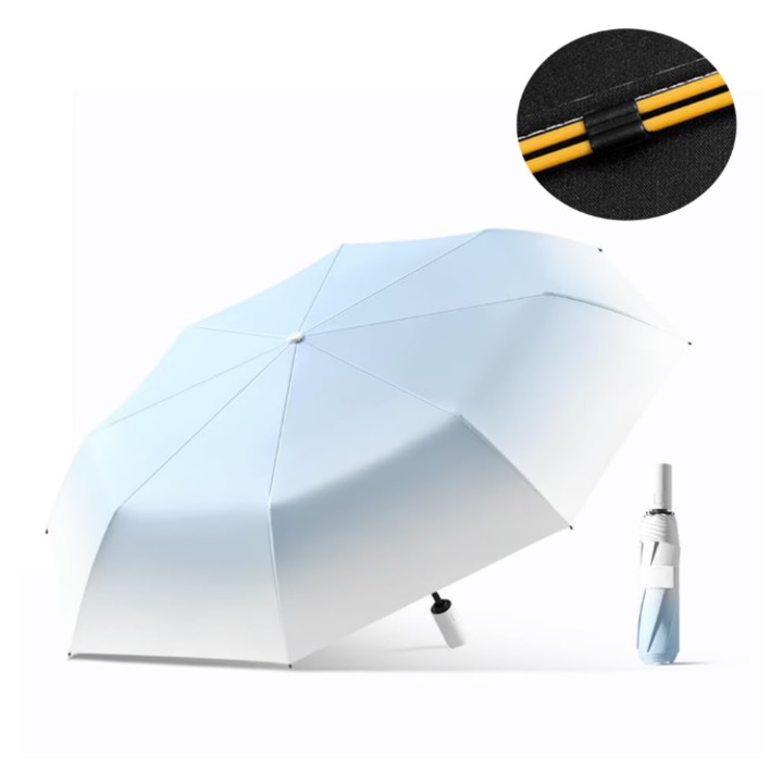Umbrela pliabila, protectie UV, design degrade, 105cm