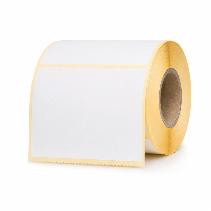 Rola öntapadós hőcímke 58x43mm, perforációval, DT/TT, szalag nélkül, 1000 db