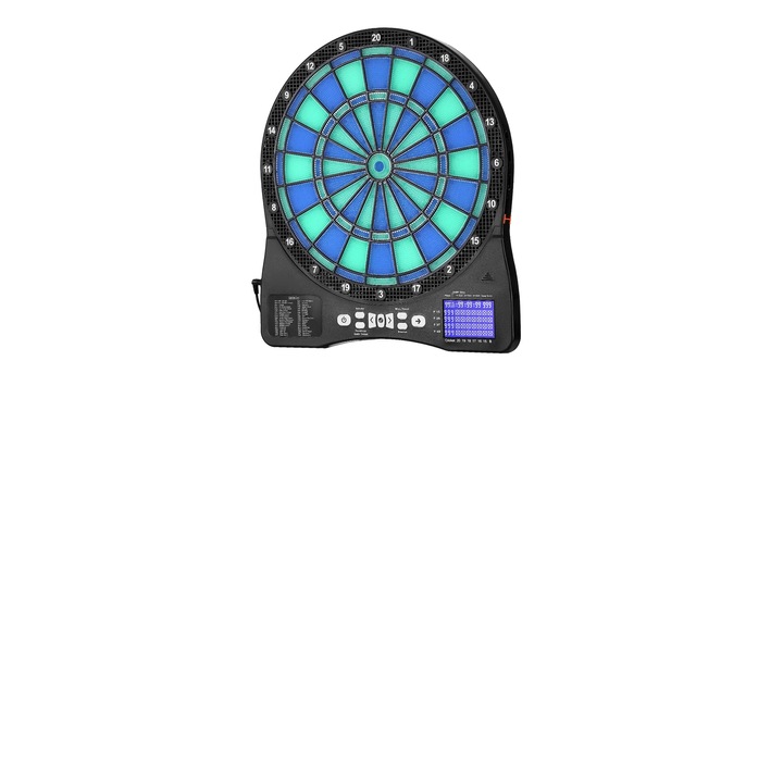 Elektronikus darts tábla, 48 játékmód, LED pontrendszer, 13.5 hüvelyk, akár 8 játékos számára