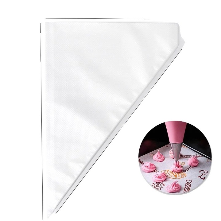 Pungi de decorare de unica folosinta, material alimentar, utilizare versatila, set 100PCS