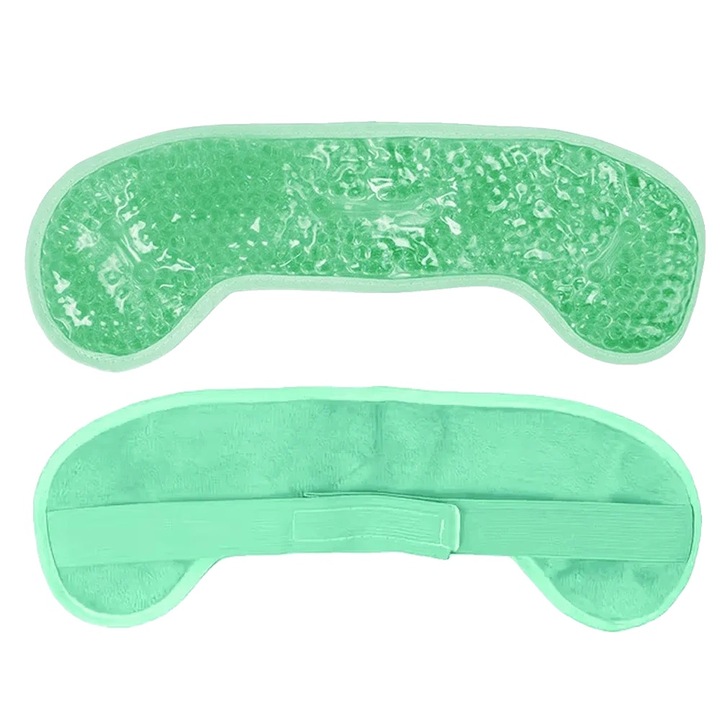 Pachet gel pentru cap, compresa calda sau rece, verde, dimensiuni potrivite pentru aplicare