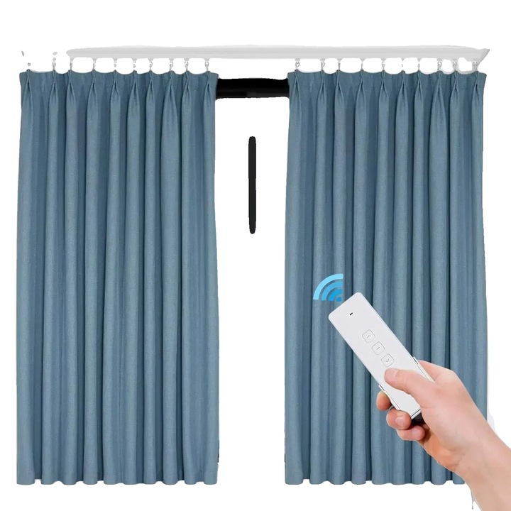 Sina pentru perdele, 2.16m - 4.2m, 18W, aluminiu, set