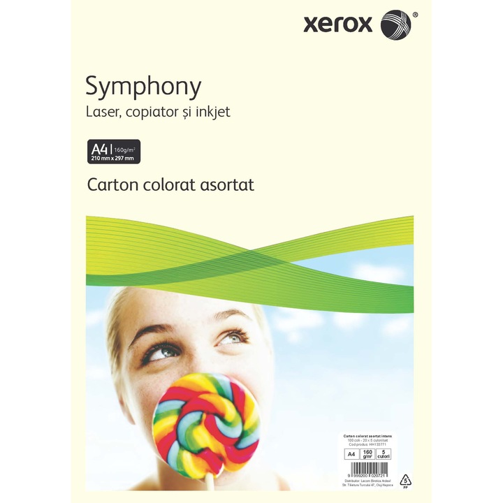 Carton Copiator A4 Asortat Intens 160g 205 Culori 100/Top Xerox