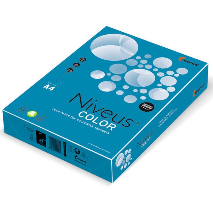 Carton Copiator A4 Albastru Intens 160g 250/Top Db49 Niveus