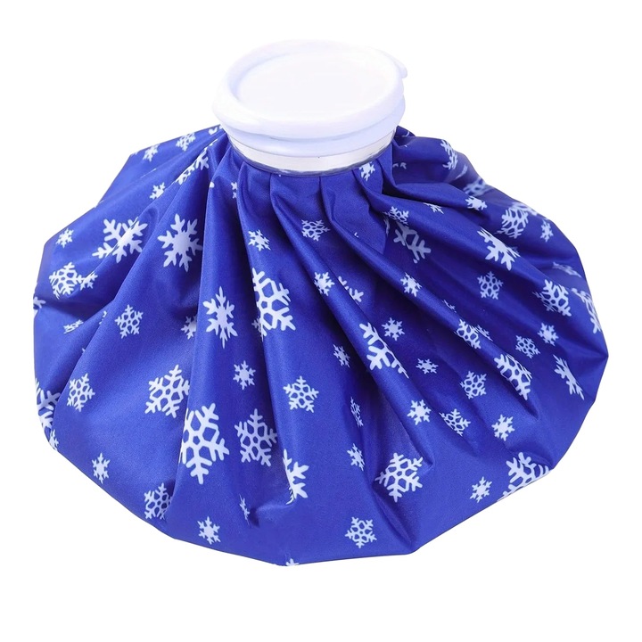 Sac de comprese reutilizabil pentru terapie calda si rece, 6 inch, albastru