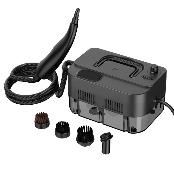 Curatator cu abur portabil 1350W 8785371773532, rezervor 1200 ml, reglaj 5 trepte, pana la 105°C, priza EU, curatare fara substante chimice, accesorii incluse