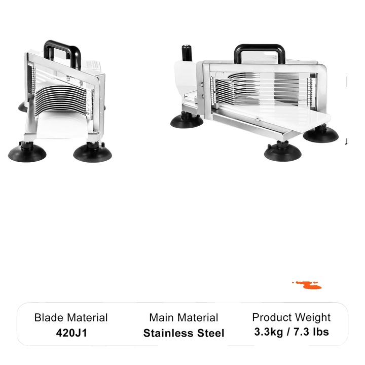Húsdaráló, 550W, rozsdamentes acél, 0.38 hüvelyk, kiegészítő készlettel