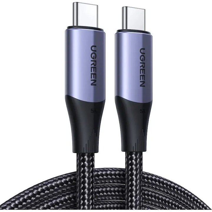 Cablu Ugreen US355 USB-C 3.1 Gen 2, 1m, 100W, 10 Gbps, negru