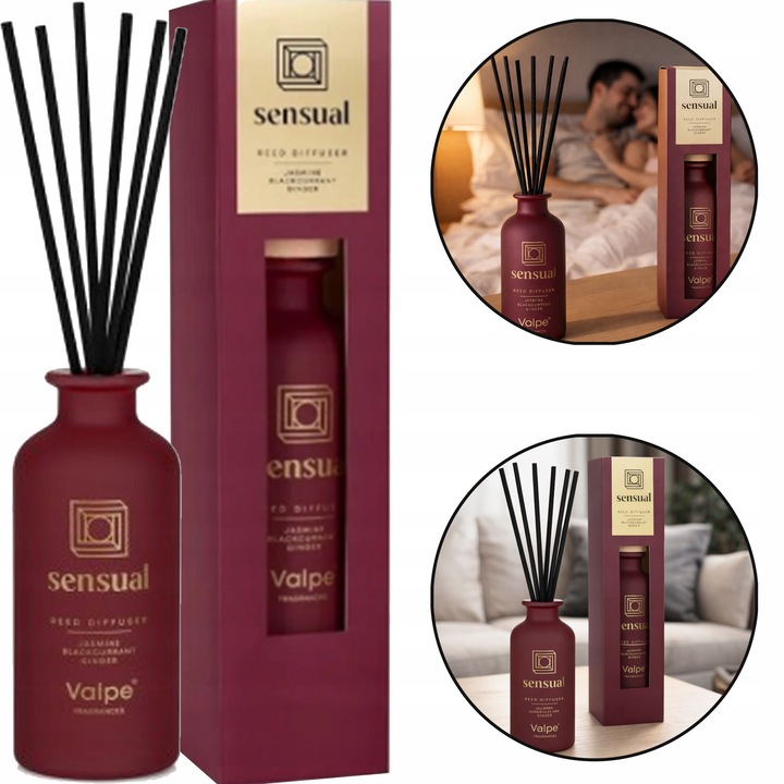 VALPE SENSUAL illatdiffúzor pálcikákkal, áram nélkül, 100ml