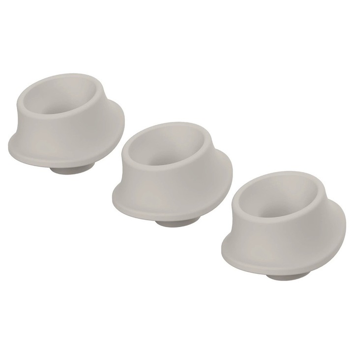 Womanizer W-Heads L, szilikon, szürke, 3 darabos fejkészlet