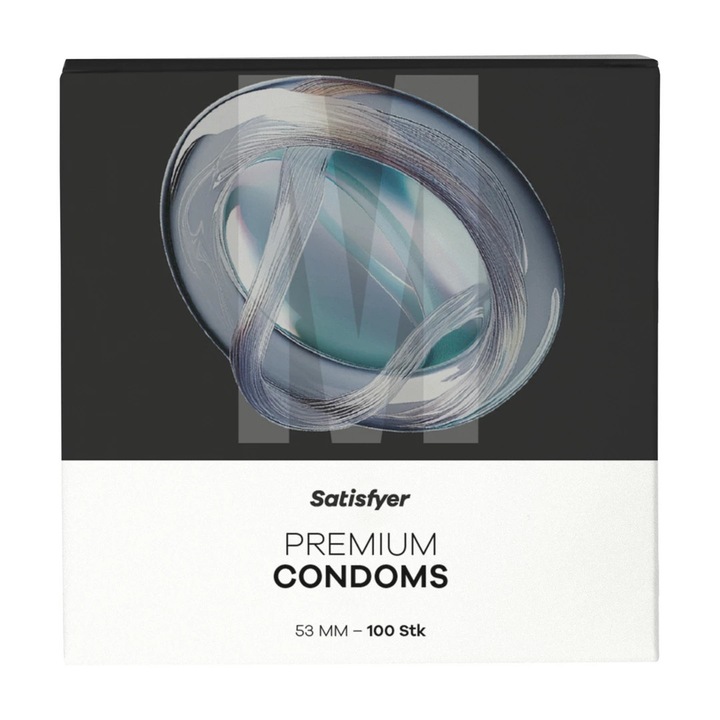 Satisfyer M óvszer, 53 mm, 100 darabos szett, minimalista design, átlátszó