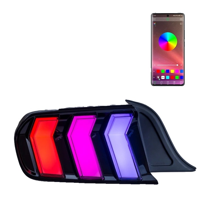 LED Hátsó lámpák, Modern Design, Javított Láthatóság, hátsó lámpa rgb