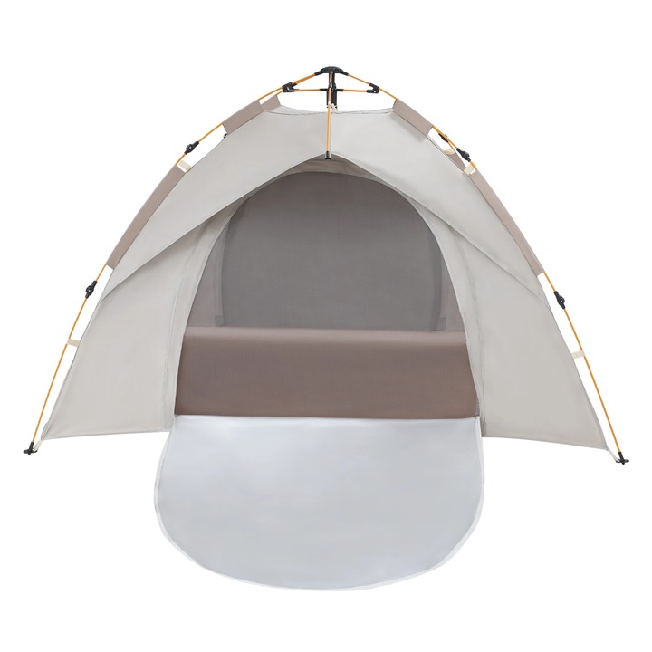 Cort camping, 2-3 persoane, deschidere automata rapida, rezistent la apa, 600D Oxford, multicolor