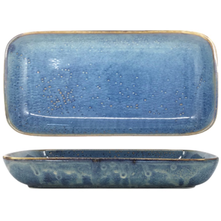 LAGUNA BUFFET Téglalap alakú mélytányér porcelánból 35x24x5, 4cm