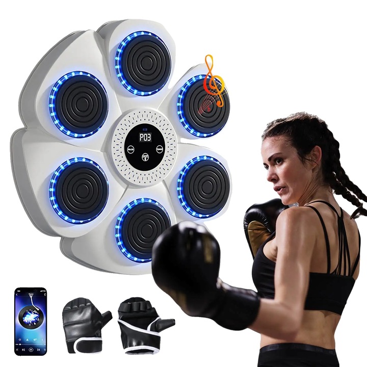 Boxgép, Bluetooth csatlakozás, RGB fények, fehér