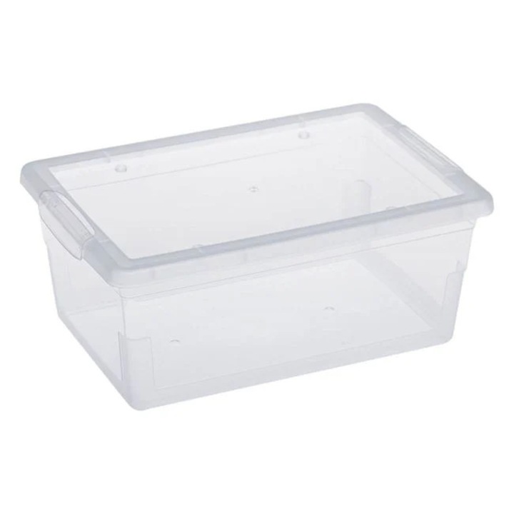Cutie depozitare transparenta plastic 15L dimensiuni compacte