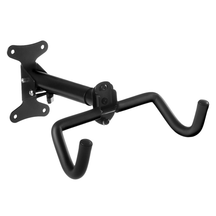 Suport depozitare bicicleta, ajustabil, capacitate pana la 30 kg, negru, design pliabil