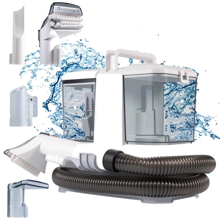 Aspirator pentru curatare, putere mare de aspiratie, utilizare multifunctionala, alb, dimensiuni compacte