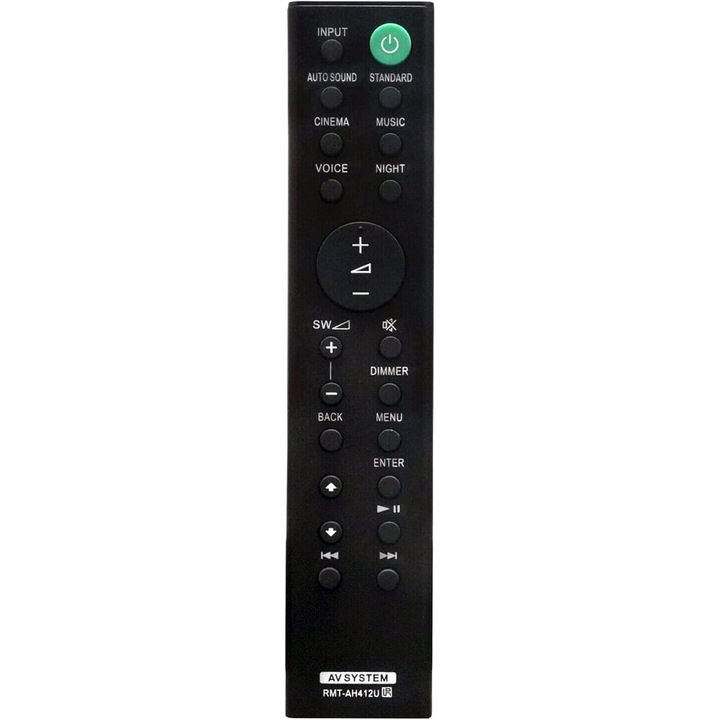 Telecomanda inlocuire RMT-AH412U pentru Sony Soundbar HT-S20R HT-S40R HT-S500RF pentru Sistem Audio