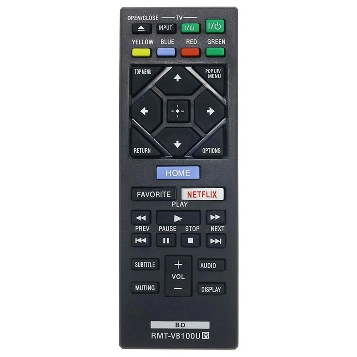 Telecomanda inlocuire RMT-VB100U pentru Sony Blu-ray DVD Player BDP-S1500 BDP-S3500 BDP-S6500 pentru Sistem Video