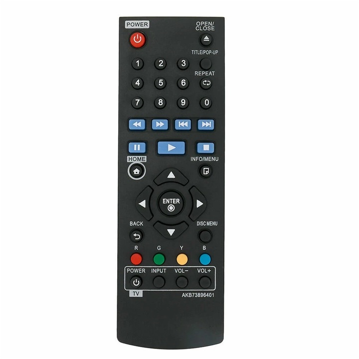 Telecomanda inlocuire AKB73896401 pentru LG Blu-ray DVD Player BP300 BP340 BP350 pentru Sistem Video