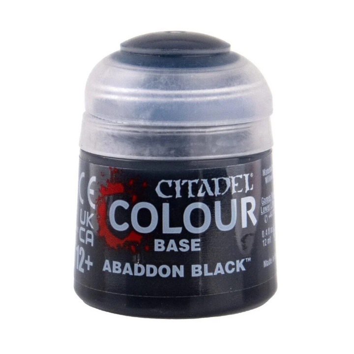 Warhammer Alapozó Festék - Abaddon Black 12 ml