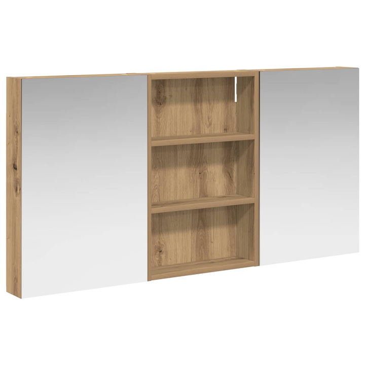 Комплект шкафове за баня с рафт vidaXL, 3 pcs 120 x 10 5 x 60, 5 см