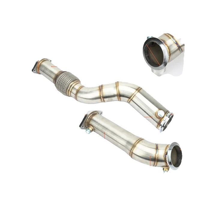 Изпускателна тръба Downpipe, Неръждаема стомана, 76x7.6см, за модели BMW 2020-2023