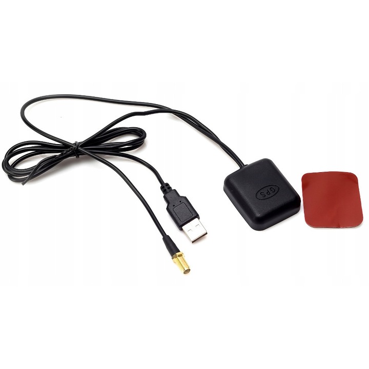 GPS Ismétlő GPS-REP1, 5m kábellel, dupla üvegezésű járművekhez, USB tápellátás