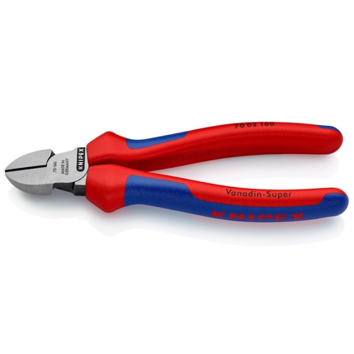 Knipex 70 02 160 oldalcsípő fogó, Nehezen hozzáférhető munkaterületeken történő használatra