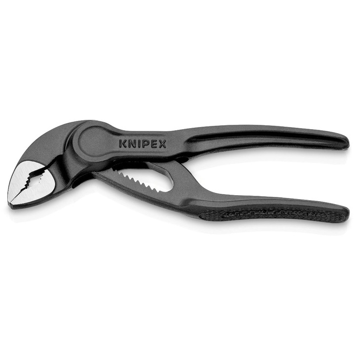 Cleşte pentru pompe de apa KNIPEX Cobra® XS, 87 00 100, 100mm, faciliteaza accesul in spatii inguste, reglare fina prin culisare