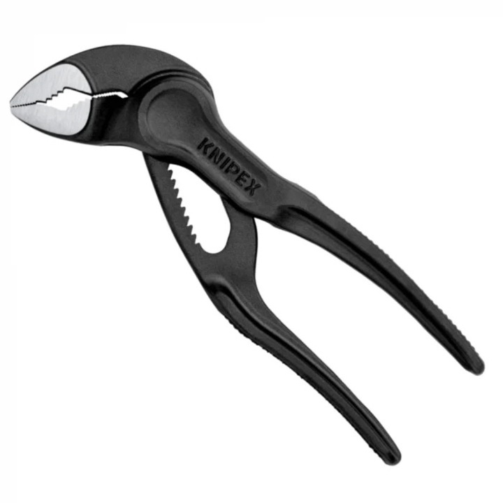 KNIPEX 87 00 100 Cobra® XS vízpumpafogó, 100 mm, Megkönnyíti a hozzáférést szűk helyeken, finom csúszóállítással
