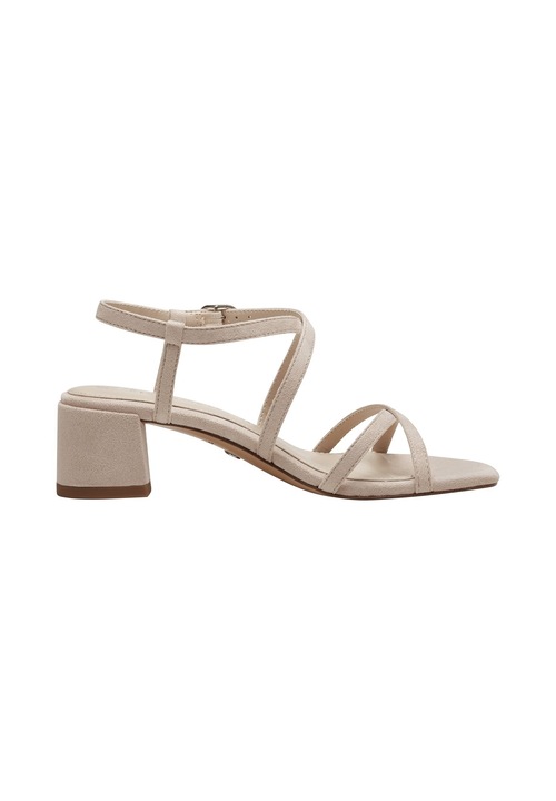 Sandale dama, Tamaris, imitatie piele intoarsa, bej, marimea 39
