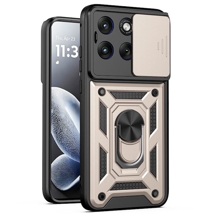 Carcasa de protectie pentru Motorola Edge 70 Fusion, auriu